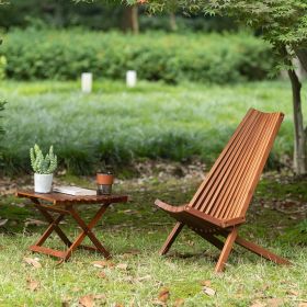 Folding wood chair