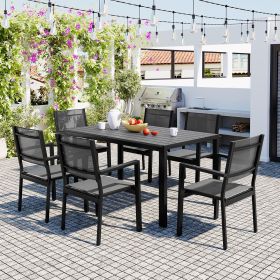 U-Style High-quality Steel Outdoor Table and Chair Set, Suitable for Patio, Balcony, Backyard.