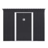 4.2'x9.1'ft Outdoor Storage Shed - Dark Gray