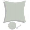 16x16ft Rectangle Sun Shade Sail/Grey