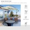 Outdoor beach umbrella/Cantilever Umbrella (Swiship-Ship)(Prohibited by WalMart)