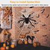 Halloween Decorations Spider Outdoor 59inch Halloween Spider with 126 inch Tarantula Mega Spider Web Hairy Poseable Scary Spider