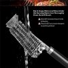 BBQ Stainless Steel Grill Barbecue Kit Cleaning Brush