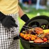 BBQ Gloves 1472Â°F Heat Resistant Grill Gloves Anti-slip Carbon Fiber BBQ Gloves