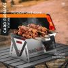 Outdoor Stainless Steel Foldable Charcoal Furnace Meat Grill