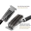 BBQ Stainless Steel Grill Barbecue Kit Cleaning Brush