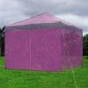 10x10ft EZ Canopy Gazebo Zipper Side Wall/Purple