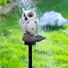 1pc Solar Resin Owl LED Light Stake; Outdoor Waterproof Path Light Owl Sculpture; Landscape Light For Courtyard Garden Lawn Pathway Decoration