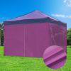 10x10ft EZ Canopy Gazebo Zipper Side Wall/Purple