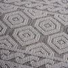 NAAR Guros Collection 5X7 Grey/White /Geometric Indoor/Outdoor Area Rug