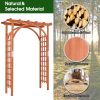 Garden Archway Arch Lattice Trellis Pergola for Climbing Plants and Outdoor Wedding Bridal Decor