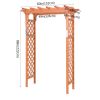 7 Feet Garden Wooden High Arbor Arch Plant Pergola