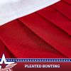 USA Pleated Fan Flag 5x10 Feet American USA Bunting Decoration Flags Embroidered Patriotic Stars & Sewn Stripes Canvas Header Brass Grommets