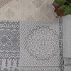 NAAR Guros Collection 5X7 Grey/White /Geometric Indoor/Outdoor Area Rug