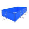 Above Ground Swimming Pool Steel Rectangular 12' 11" x 6' 10" x 2' 7"