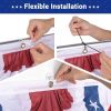 2pcs American Pleated Fan Flag for Indoor & Outdoor Decor