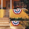 2pcs American Pleated Fan Flag for Indoor & Outdoor Decor