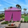 10x10ft EZ Canopy Gazebo Zipper Side Wall/Purple