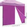 10x10ft EZ Canopy Gazebo Zipper Side Wall/Purple