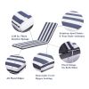 2PCS Set Outdoor Lounge Chair Cushion Replacement Patio outdoor furniture Seat Cushion Chaise Lounge Cushion