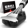 BBQ Stainless Steel Grill Barbecue Kit Cleaning Brush