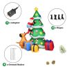 7 Feet Inflatable Christmas Tree Santa Decor with LED Lights