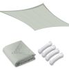 16x16ft Rectangle Sun Shade Sail/Grey