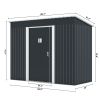 4.2'x9.1'ft Outdoor Storage Shed - Dark Gray