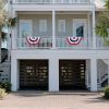 2pcs American Pleated Fan Flag for Indoor & Outdoor Decor