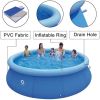 10ft X 30in Inflatable Swimming Pool Above Ground Included Pump