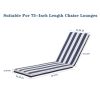 2PCS Set Outdoor Lounge Chair Cushion Replacement Patio outdoor furniture Seat Cushion Chaise Lounge Cushion