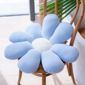 Bed and Breakfast Cushion Small Daisy Petal Cushion (Option: Blue Little Zou Ju-70cm)