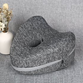 Heart-Shaped Memory Foam Leg Pillow Beautiful Leg Pillow Memory Pillow Pregnant Woman Heart-Shaped Knee Love (Color: grey)