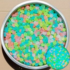 100pcs/bag Glow In The Dark Stones, Glow Rocks Decor Pebbles Stones For Fish Tank, Aquarium Decoration Suitable For All Kinds Of Landscaping (Color: Multicolor)