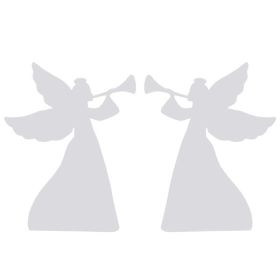 2pcs 36in PVC Angel Garden Angel Decoration White (Color: as picture)