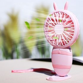 Handheld Mini Fan, Hand Fan, Portable USB Rechargeable Pocket Fan 350mAh, 3 Wind Modes, for Outdoor, Office, Travel Dropship (Color: Pink)