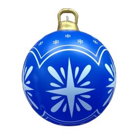 60CM Giant Christmas PVC Inflatable Decorated Ball Made PVC Christmas Tree Outdoor Decoration Toy Ball Gift (Type: A)