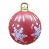 60CM Giant Christmas PVC Inflatable Decorated Ball Made PVC Christmas Tree Outdoor Decoration Toy Ball Gift