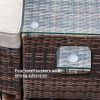 Direct Wicker 4-Piece Outdoor Wicker Sofa Daybed Set Patio Furniture Sunbed