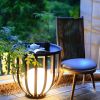 Outdoor Solar Power LED Plant Stand, Waterproof Outdoor Floor Lamp, Outdoor Garden Table, Side Table