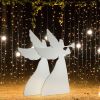 2pcs 36in PVC Angel Garden Angel Decoration White