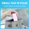 Portable Handheld Fan USB Rechargeable Personal Foldable Desktop Fans for Indoor Mini Pocket Cooler Travel Outdoor Essentials