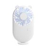 Summer 1pc Cute Portable Mini Fan Handheld USB Chargeable Desktop Fans 3 Mode Adjustable Summer Cooler For Outdoor Travel Office