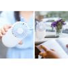 Summer 1pc Cute Portable Mini Fan Handheld USB Chargeable Desktop Fans 3 Mode Adjustable Summer Cooler For Outdoor Travel Office