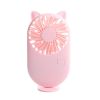 Summer 1pc Cute Portable Mini Fan Handheld USB Chargeable Desktop Fans 3 Mode Adjustable Summer Cooler For Outdoor Travel Office