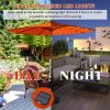 10 Feet Outdoor Patio Umbrella with Bright Solar LED Lights