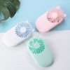 Summer 1pc Cute Portable Mini Fan Handheld USB Chargeable Desktop Fans 3 Mode Adjustable Summer Cooler For Outdoor Travel Office