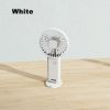 1pc Portable USB Chargeable Mini Fan; Handheld Fans With Base For Desktop; Outdoor Hand Hold Fan With Phone Holder