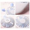 Summer 1pc Cute Portable Mini Fan Handheld USB Chargeable Desktop Fans 3 Mode Adjustable Summer Cooler For Outdoor Travel Office