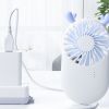 Summer 1pc Cute Portable Mini Fan Handheld USB Chargeable Desktop Fans 3 Mode Adjustable Summer Cooler For Outdoor Travel Office